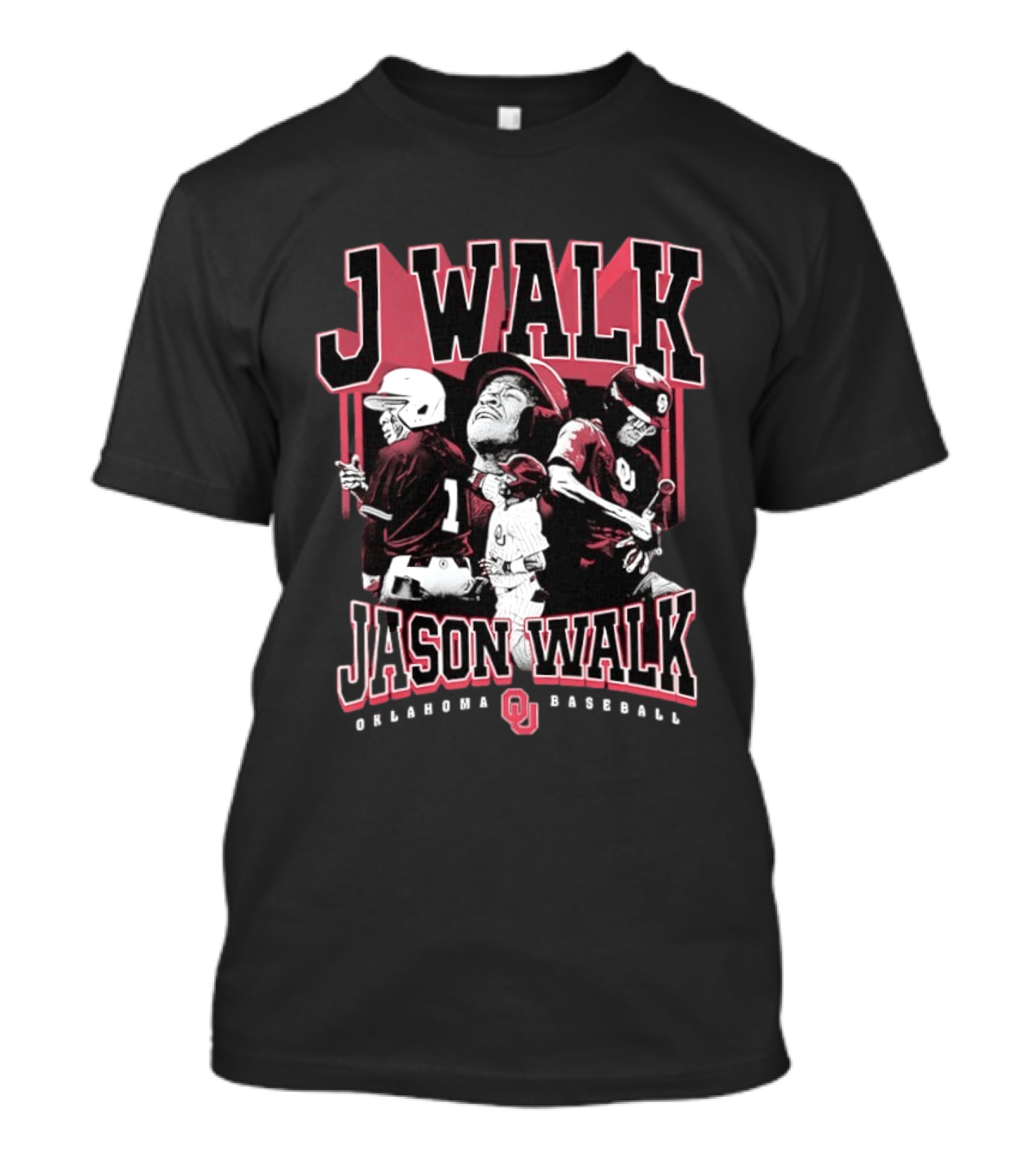 J Walk Jason Walk Oklahoma Baseball OU Sooners T-Shirt