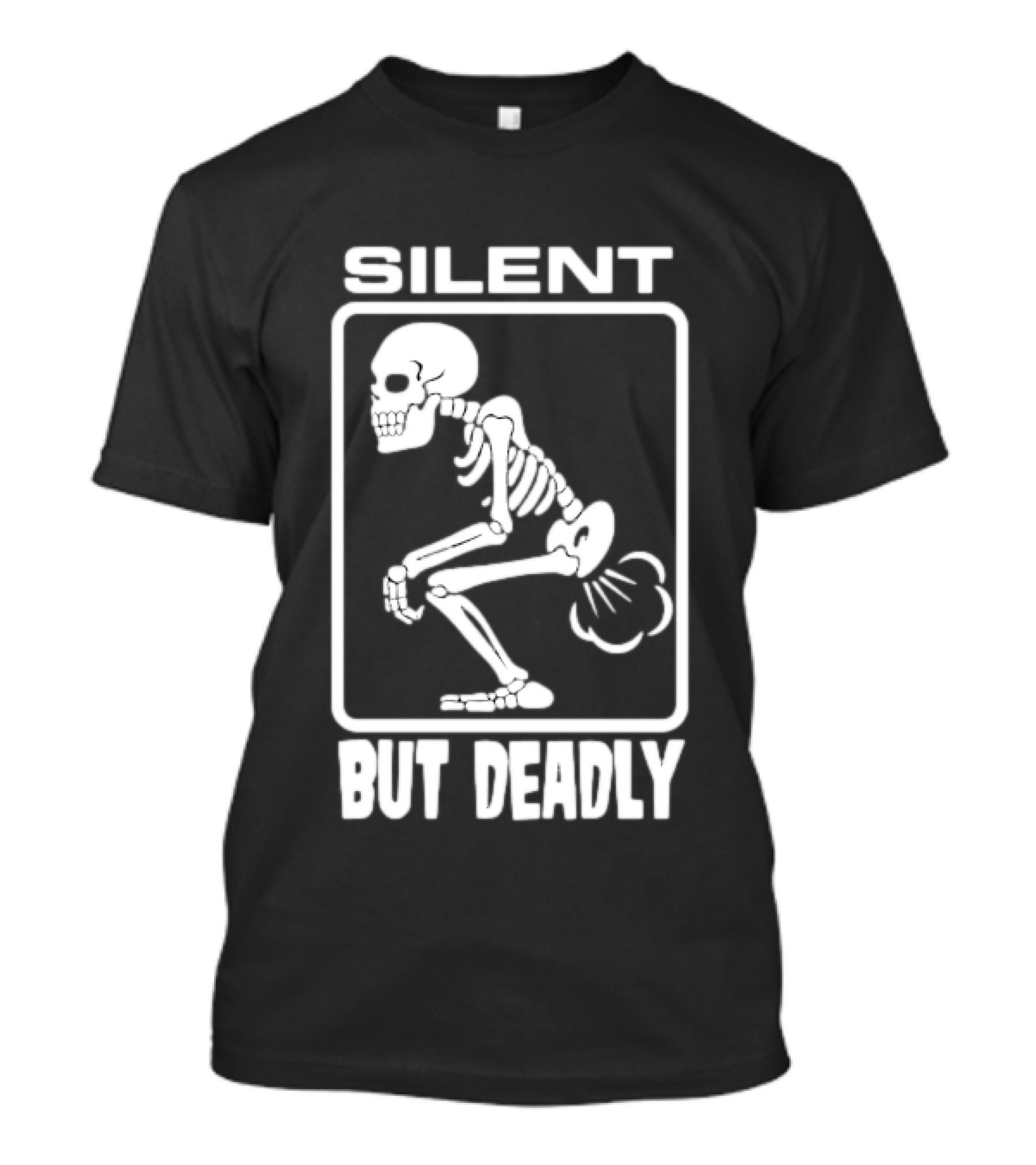 Silent But Deadly Skeleton Funny Halloween T-Shirt