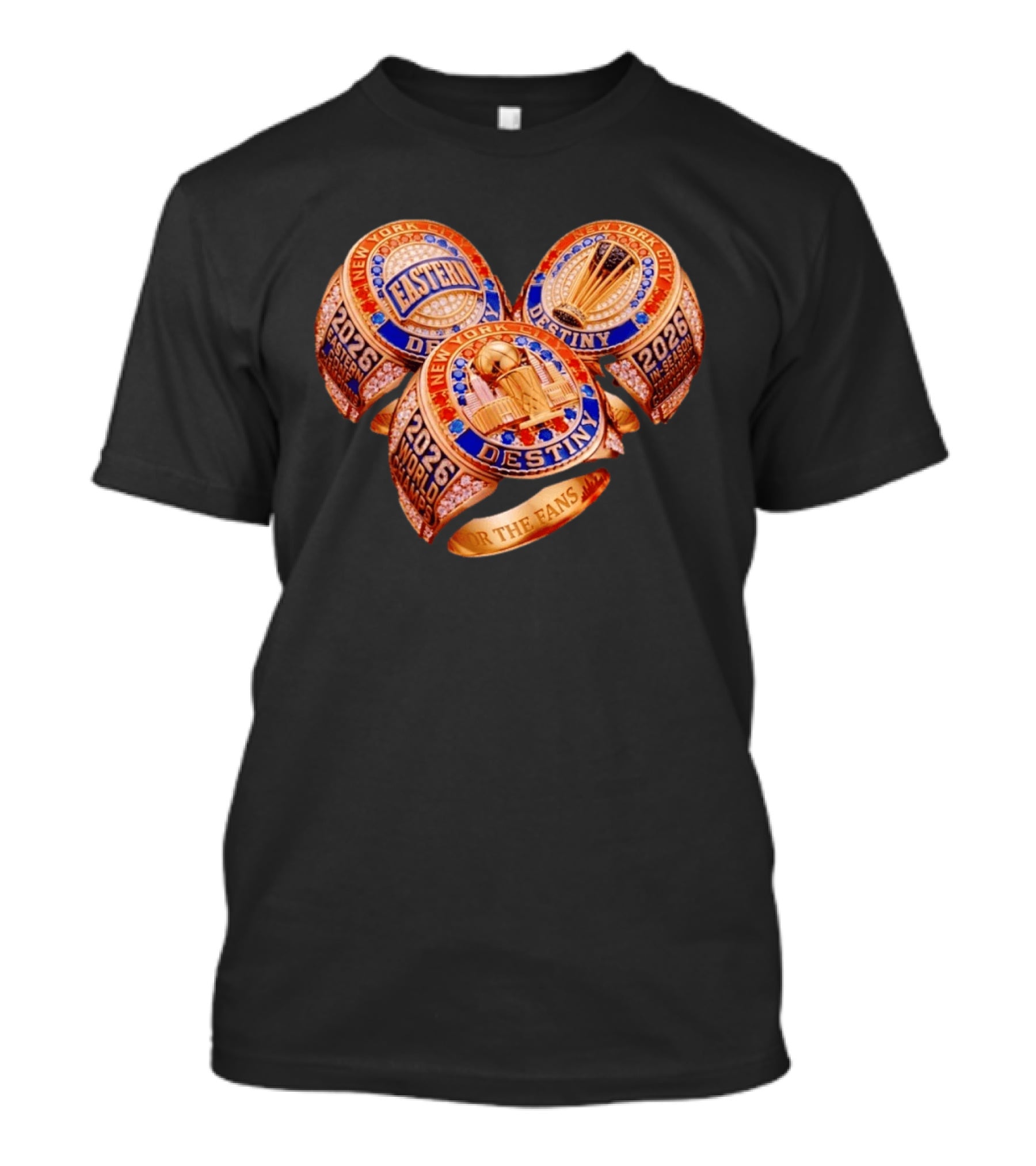 New York Basketball Championship Rings Eastern Conference Destiny T-Shirt