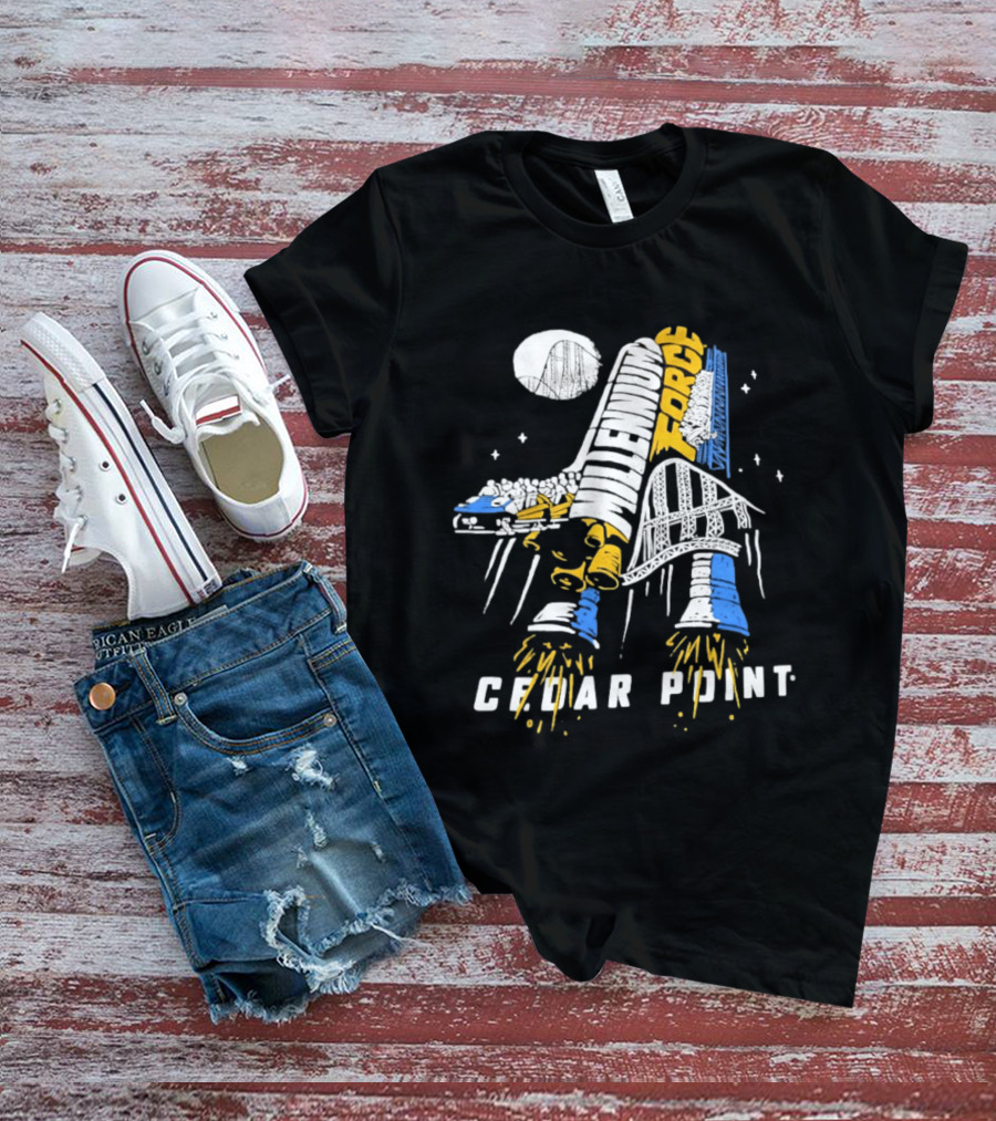 Millennium Force Roller Cedar Point Ride Adventure T-Shirt