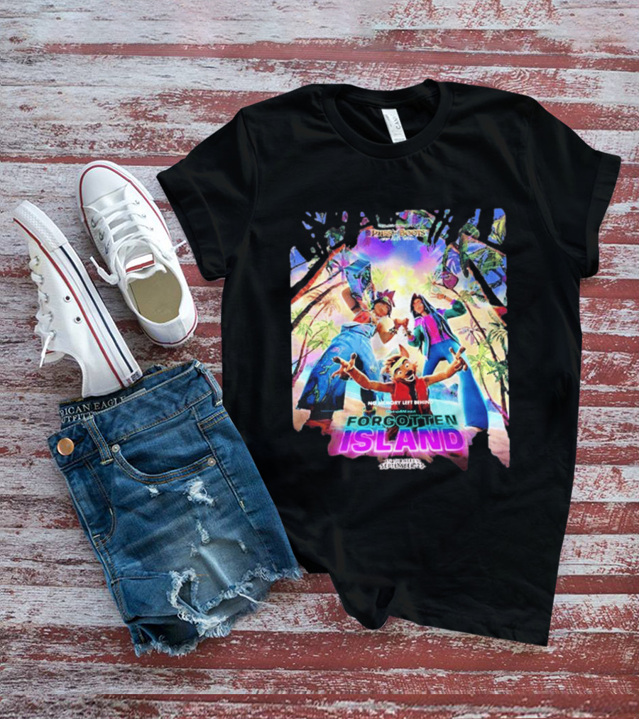 DreamWorks Puss In Boots Forgotten Island No Memory Left Behind In Theaters September 25 2026 T-Shirt