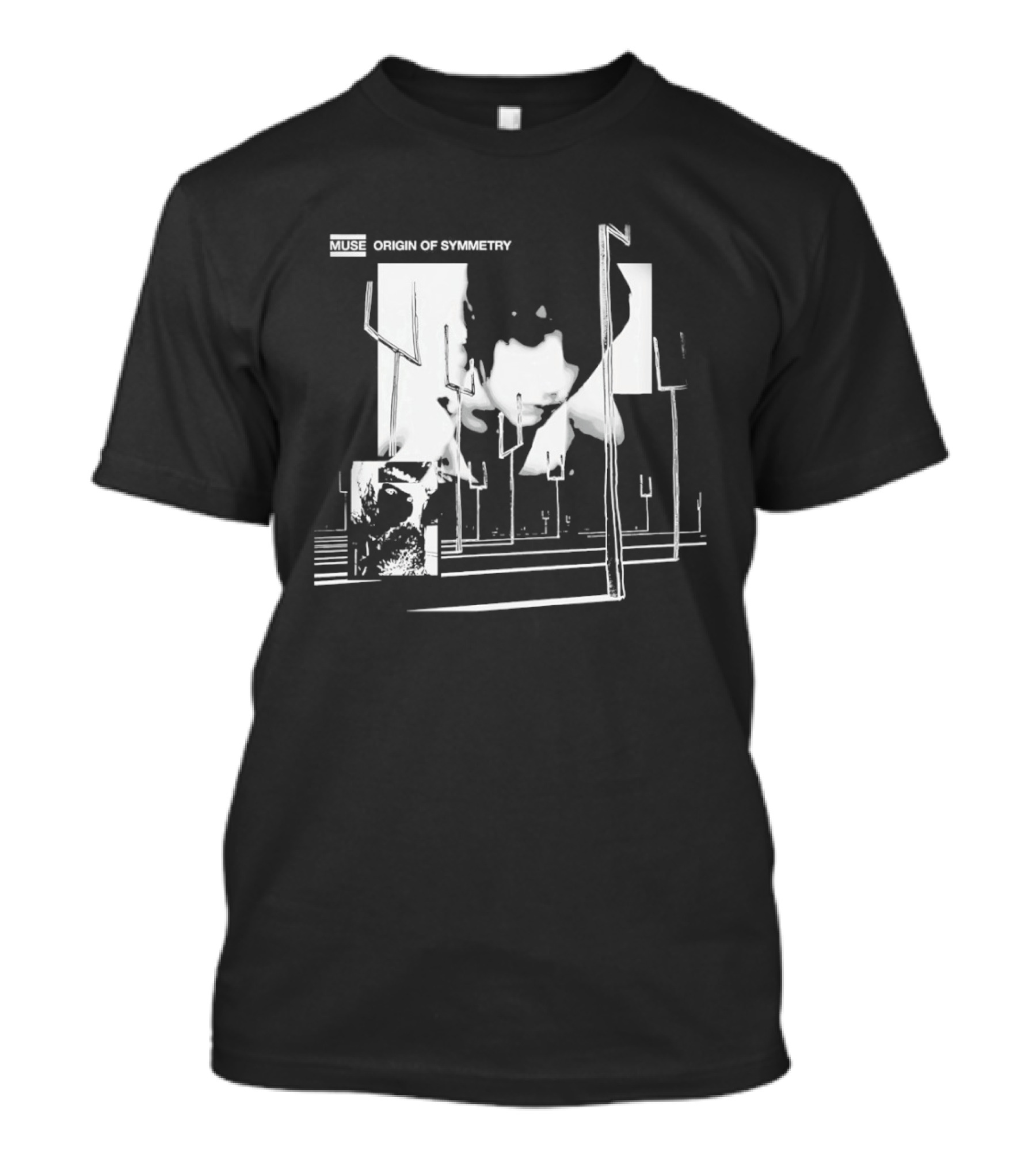 Muse Origin Of Symmetry Album Cover Forks Shadows T-Shirt