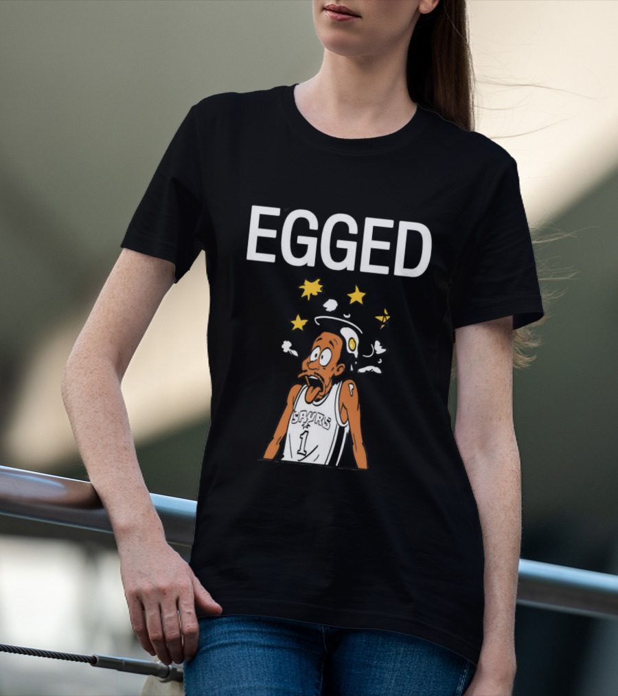 Victor Wembanyama Egged Cartoon Meme San Antonio Spurs Number 1 T-Shirt