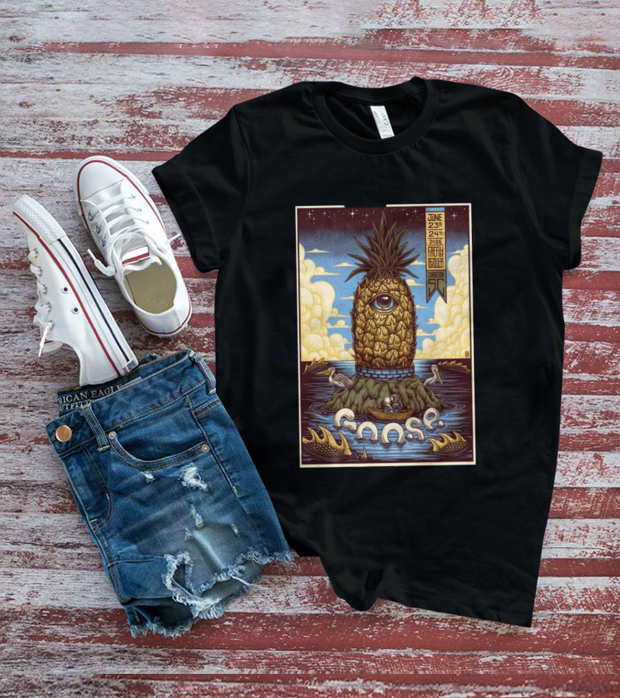 Goose June 23 24 2026 Firefly Distillery North Charleston SC Pineapple Eye Fantasy T-Shirt