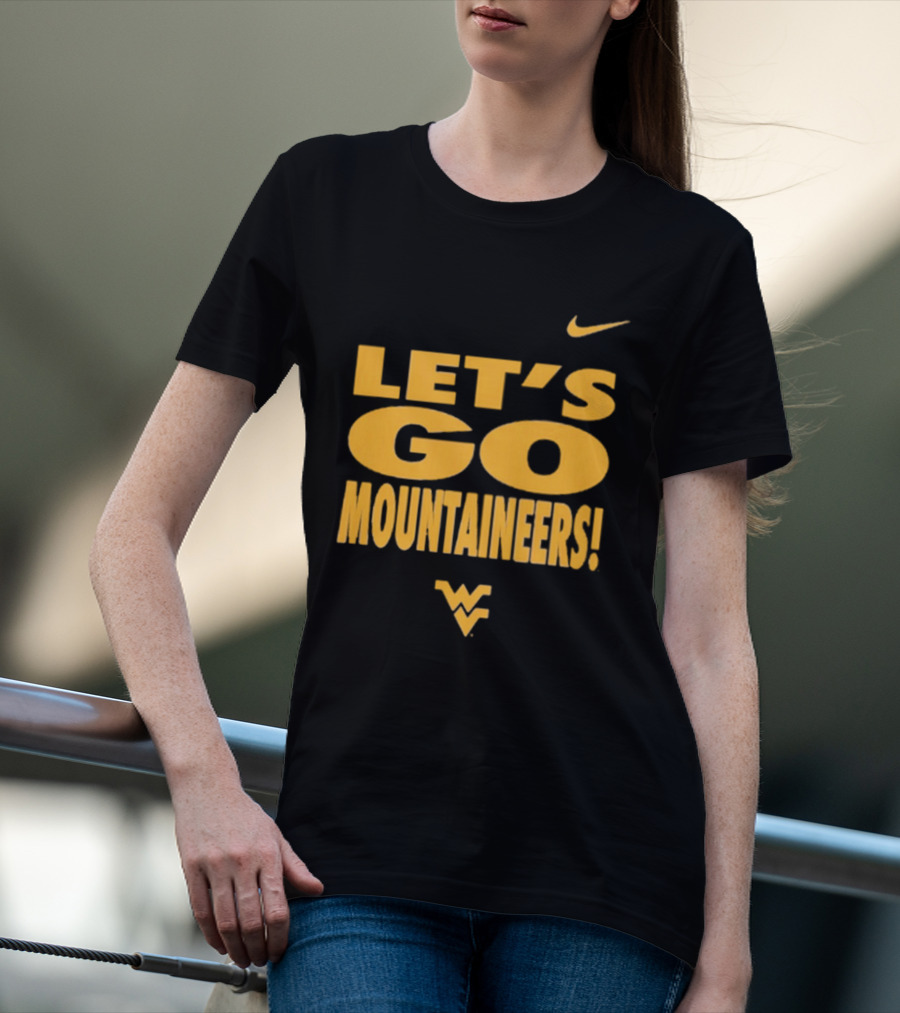Let's Go Mountaineers Nike WVU West Virginia Mountaineers T-Shirt