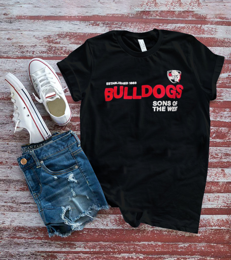 Western Bulldogs Established 1883 Sons Of The West T-Shirt