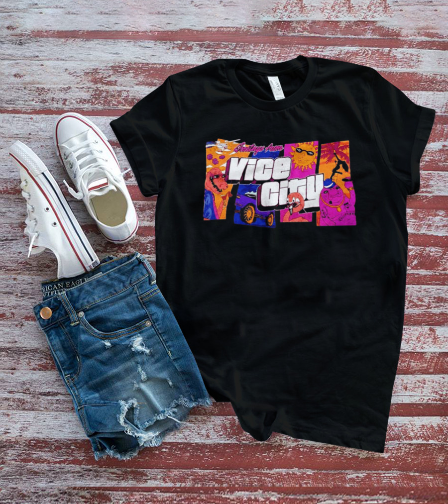 Greetings From Vice City Grand Theft Auto VI GTA 6 Lucia T-Shirt