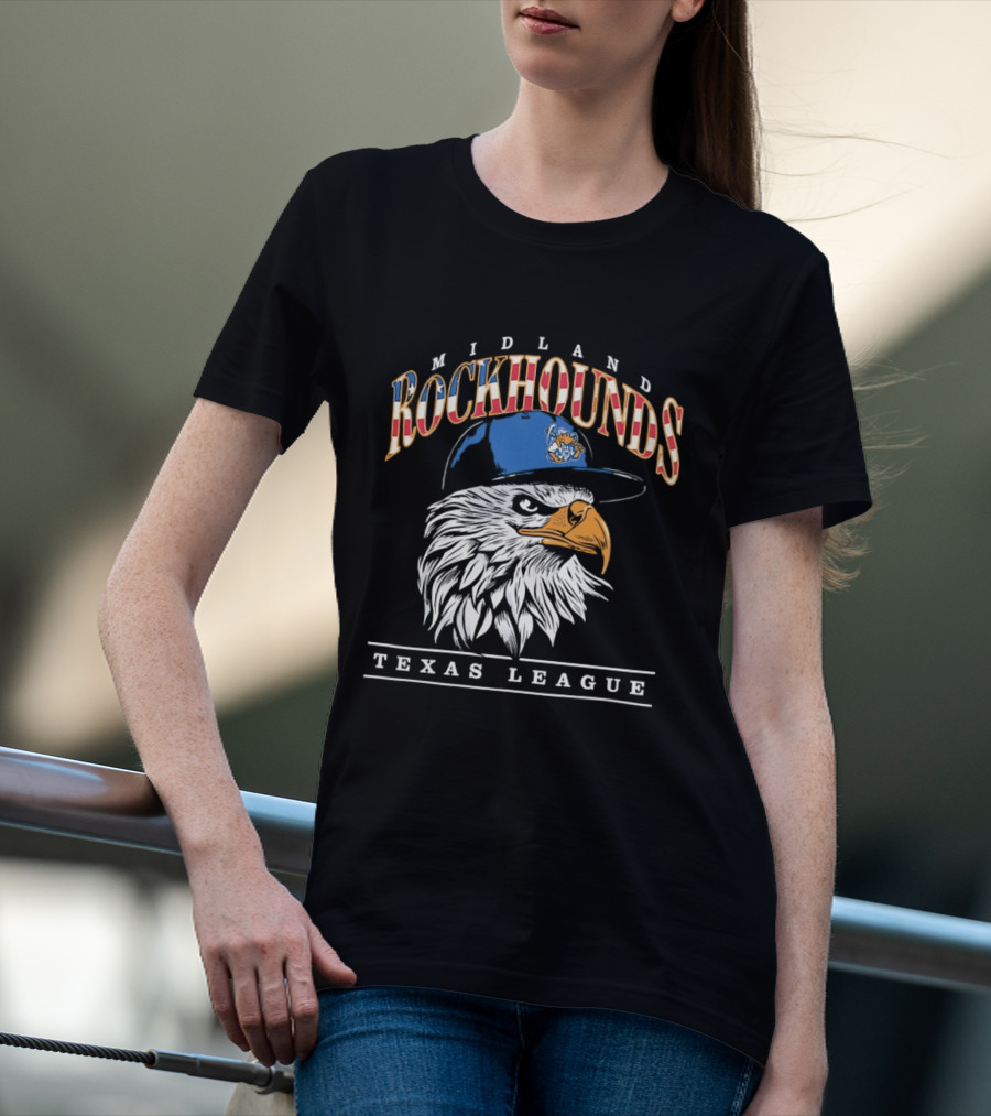 Midland Rockhounds Texas League Eagle Baseball Team T-Shirt
