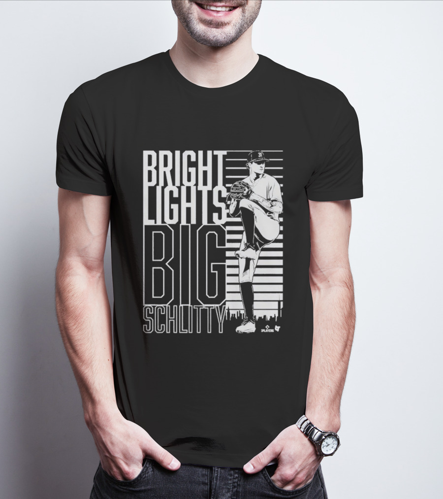 Bright Lights Big Schlitty Cam Schlittler Pitching T-Shirt