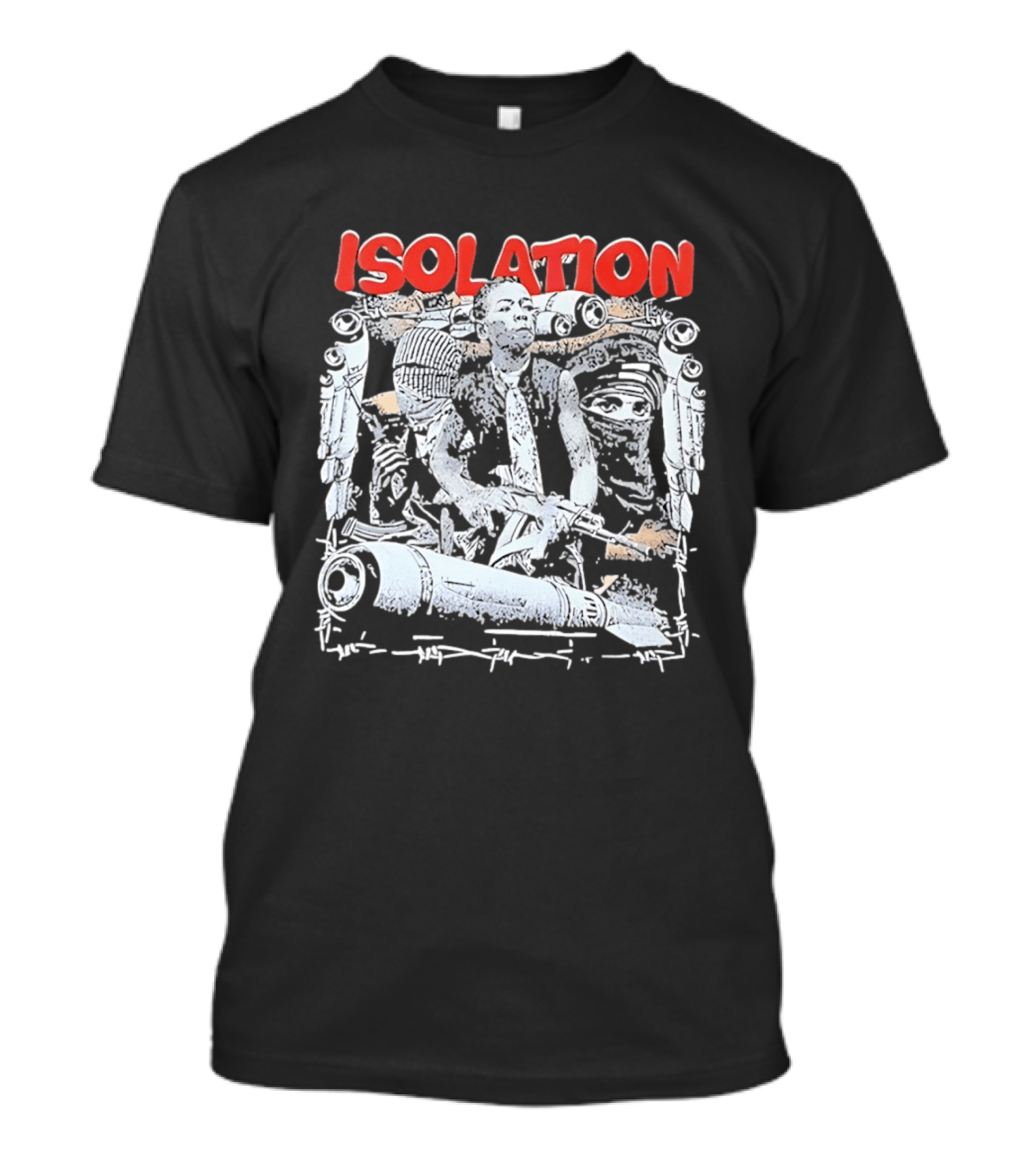 Isolation Distinctive Urban Sketch Art With Red T-Shirt