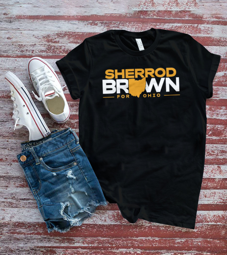 Sherrod Brown Ohio Map Support T-Shirt