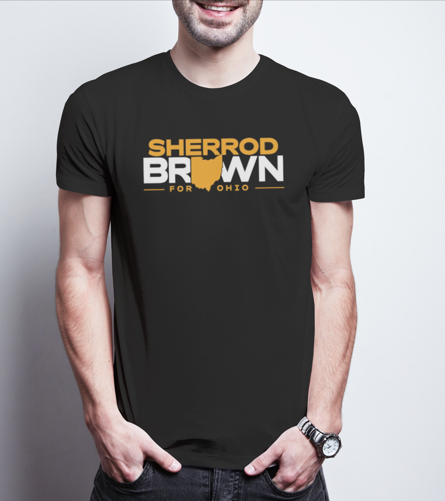 Sherrod Brown Ohio Map Support T-Shirt