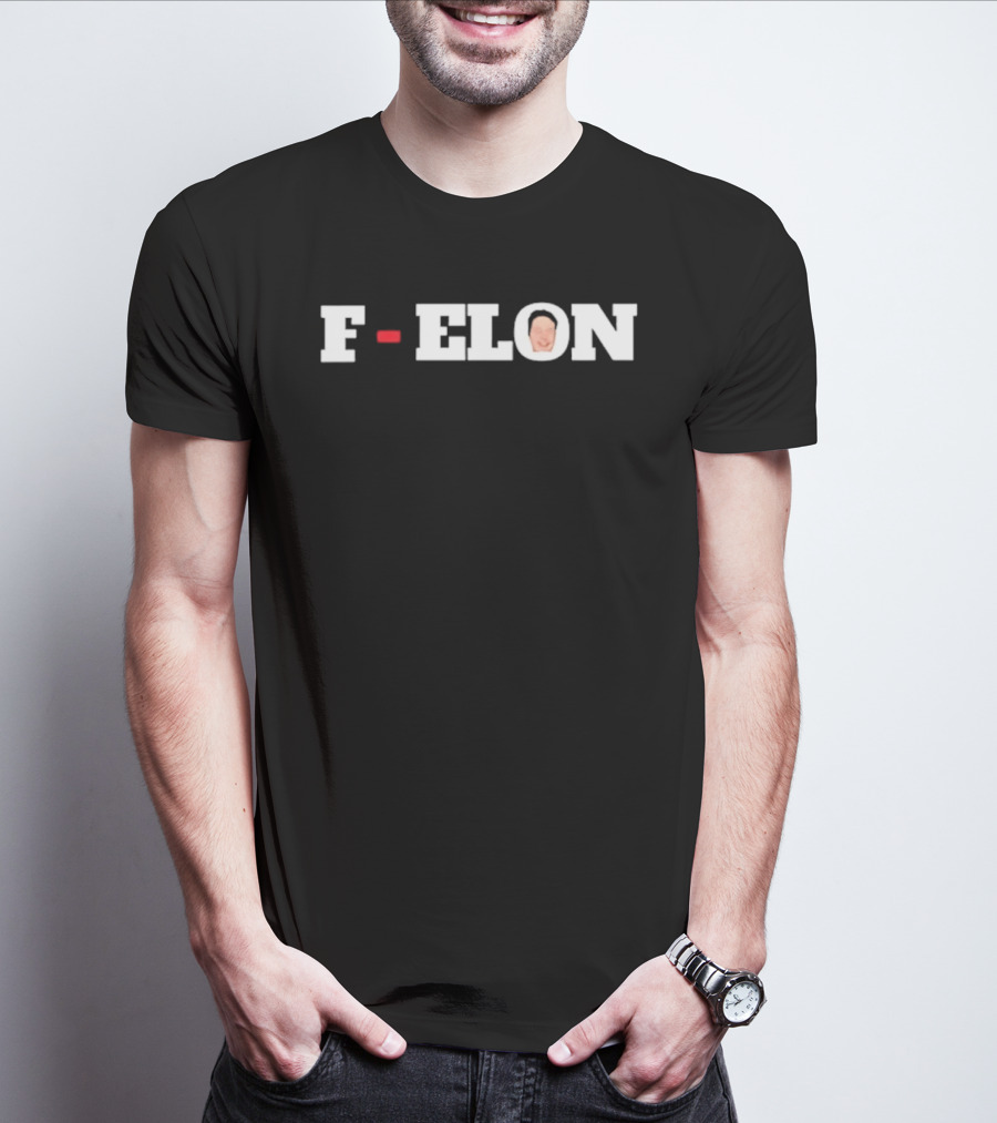 F ELON Elon Musk Face T-Shirt