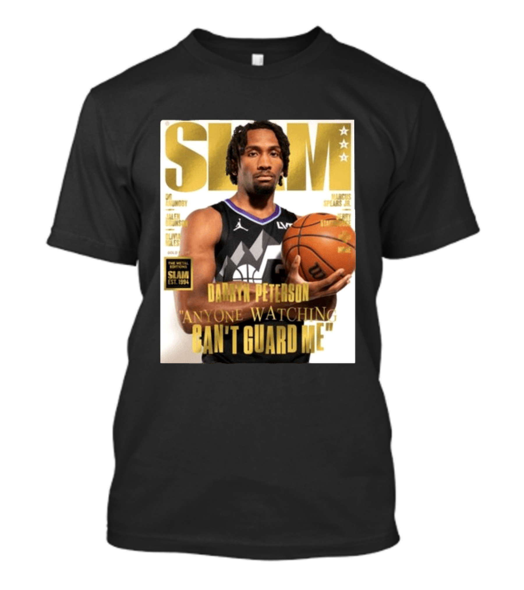 SLAM Gold Darryn Peterson Anyone Ing Can't Guard Me T-Shirt