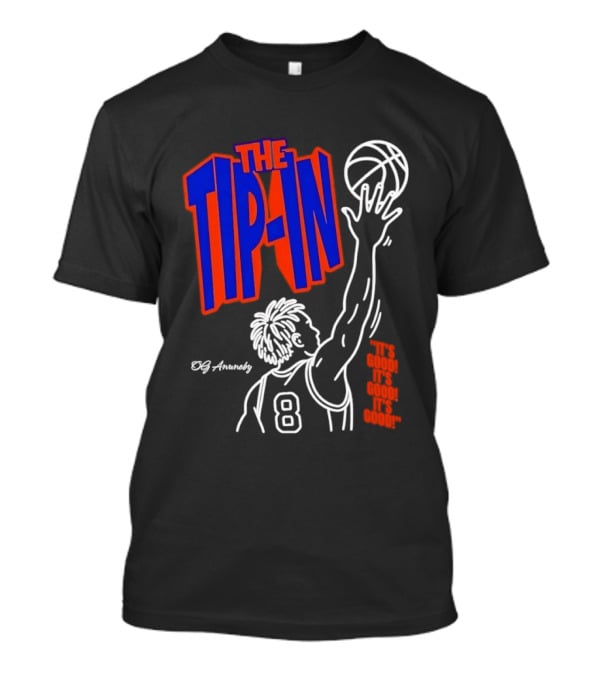 The Tip In OG Anunoby New York Knicks 2026 NBA Champs Basketball Player 8 T-Shirt