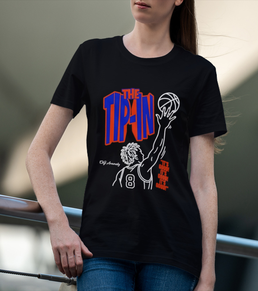 The Tip In OG Anunoby New York Knicks 2026 NBA Champs Basketball Player 8 T-Shirt