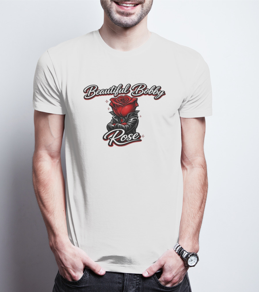 Beautiful Bobby Rose Red Flower T-Shirt