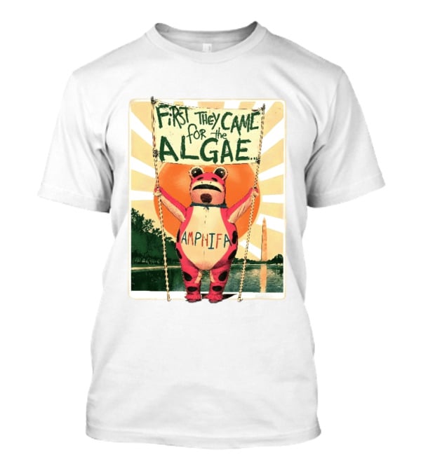 First They Came For The Algae Amphifa Frog Sunburst Protest T-Shirt