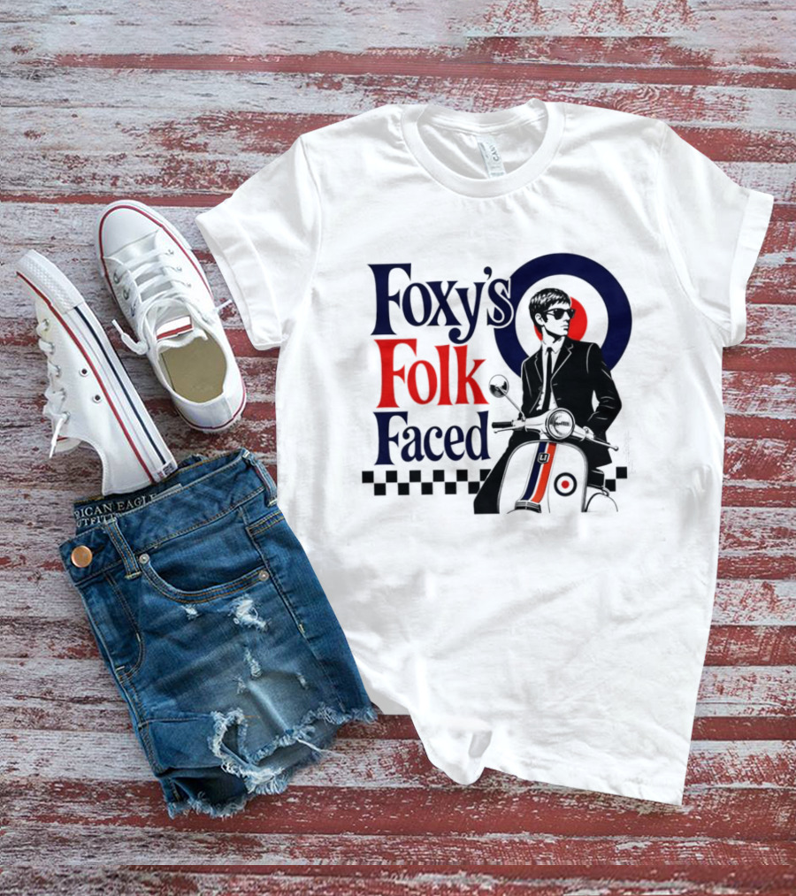 Foxy's Folk Faced Mod Scooter T-Shirt