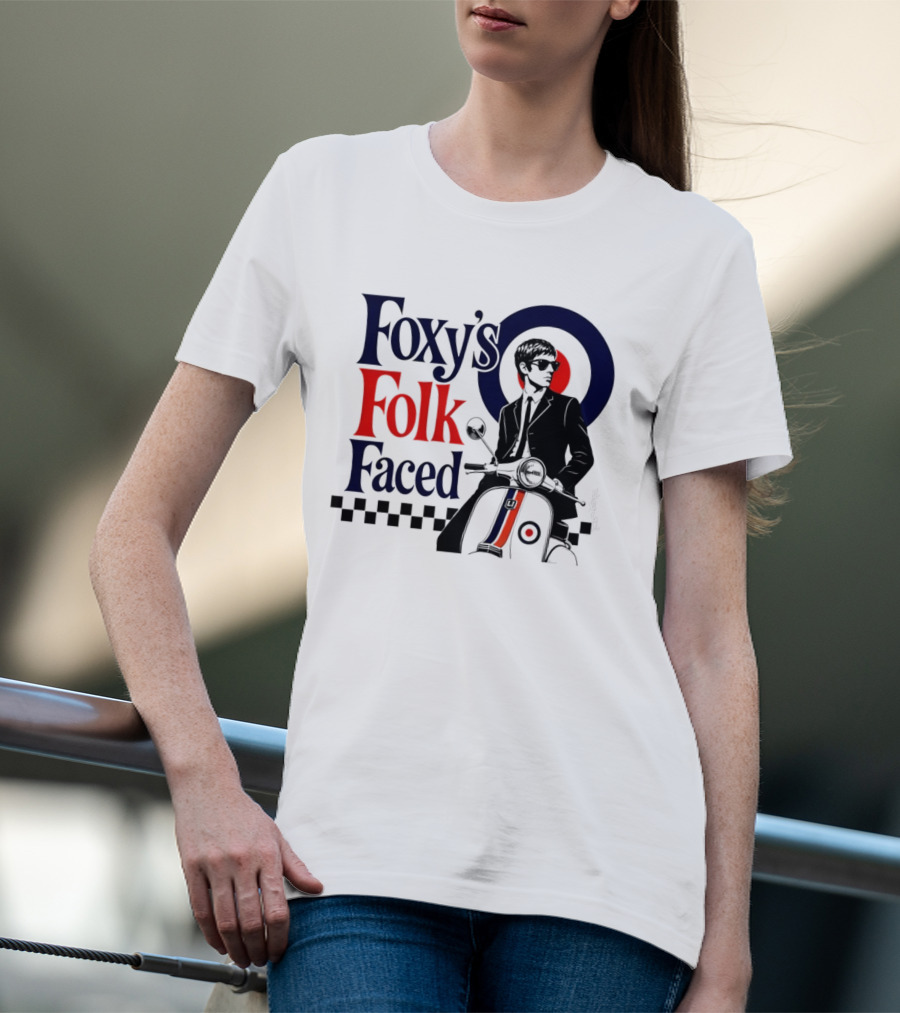Foxy's Folk Faced Mod Scooter T-Shirt