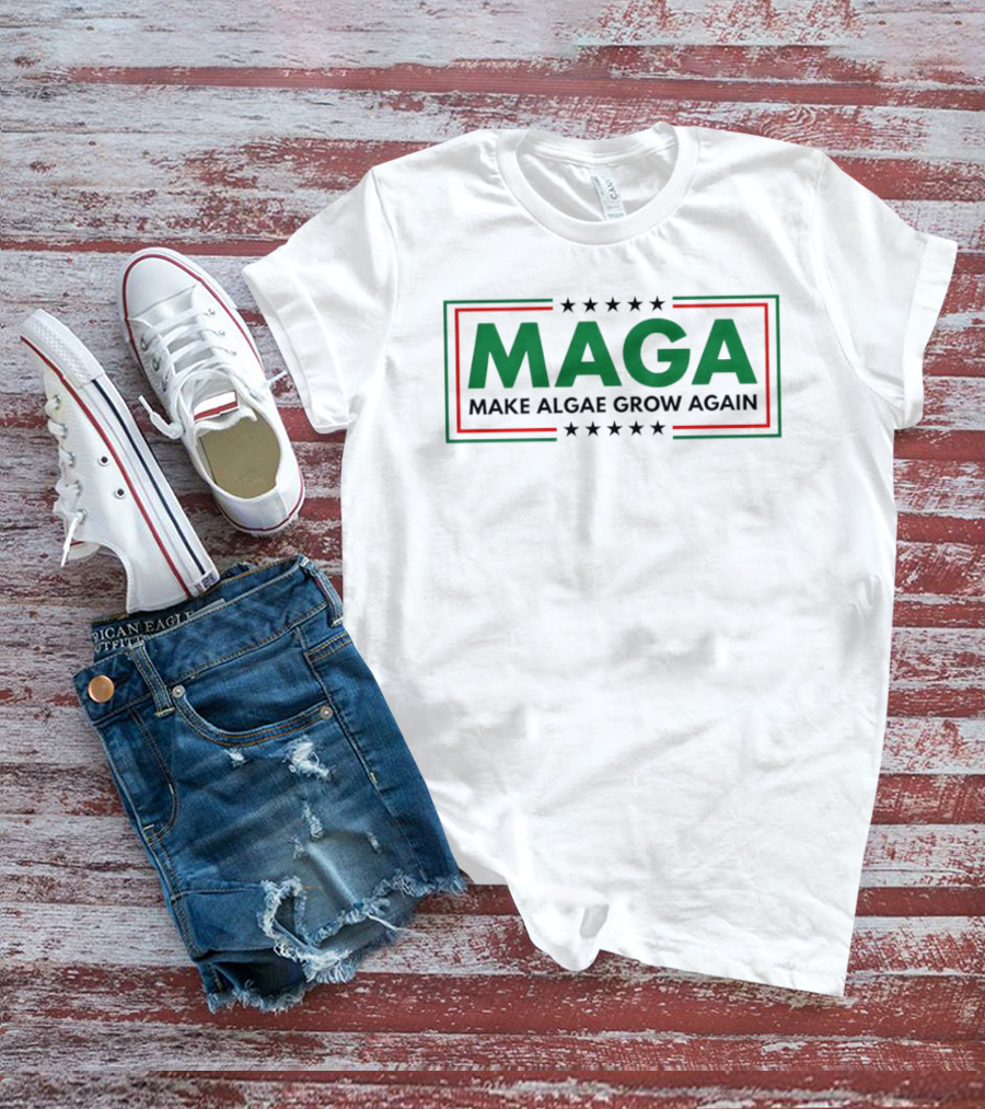 MAGA Make Algae Grow Again Stars Memorial Reflecting Pool America 2026 T-Shirt