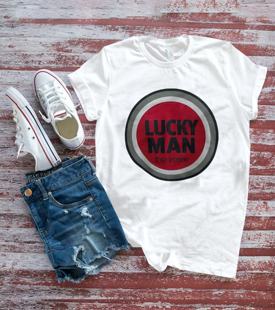 The Verve Lucky Man Red Circle T-Shirt
