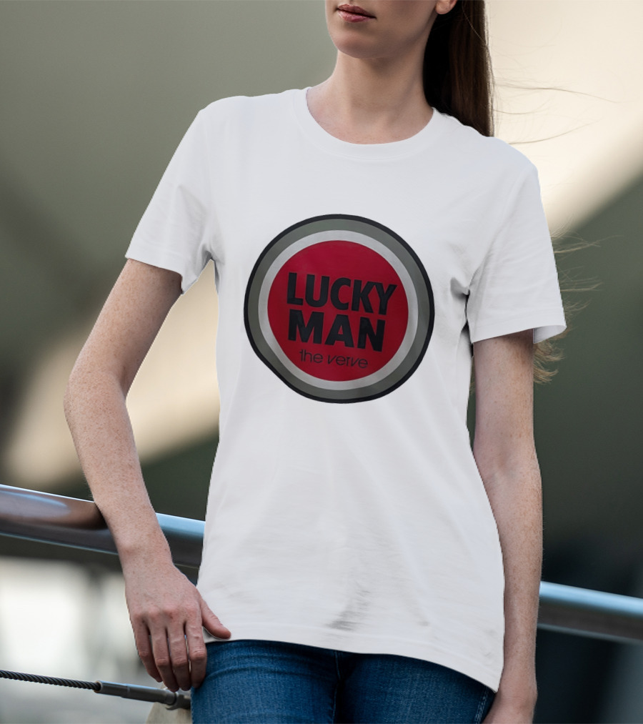 The Verve Lucky Man Red Circle T-Shirt