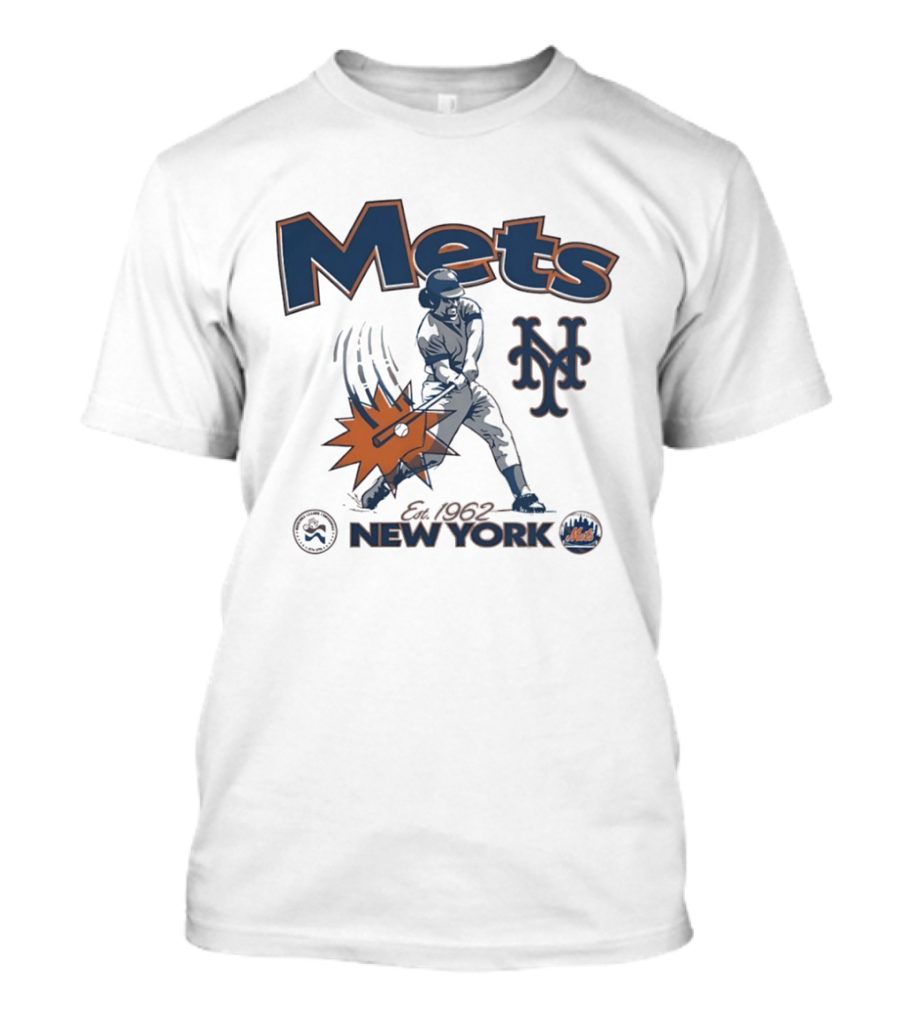 Mets New York Est 1962 Baseball Club National League Centennial 1876 1976 T-Shirt