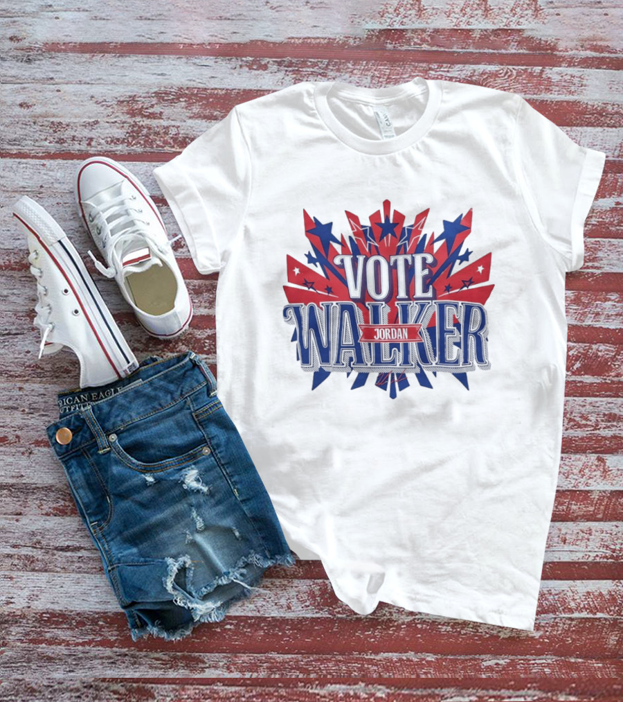 Vote Walker Jordan Patriotic Stars And Stripes T-Shirt