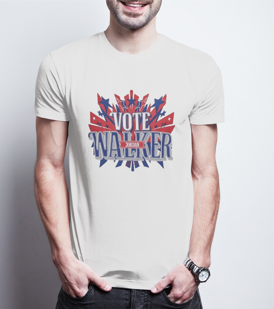 Vote Walker Jordan Patriotic Stars And Stripes T-Shirt