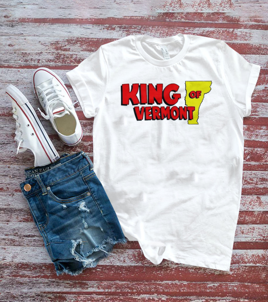 KING OF VERMONT Map T-Shirt