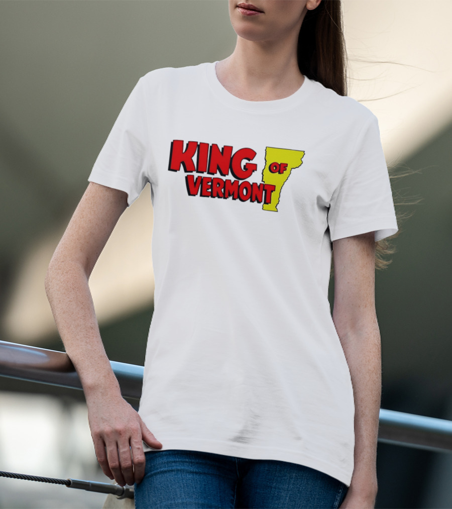 KING OF VERMONT Map T-Shirt