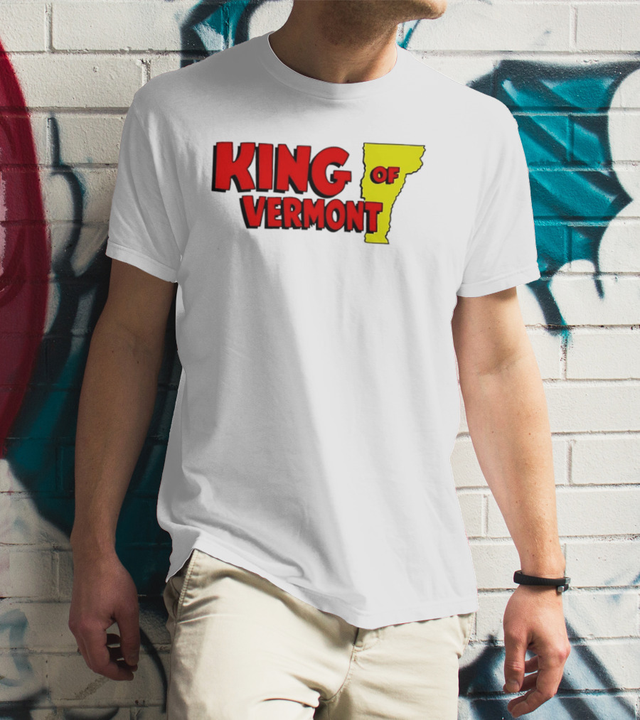 KING OF VERMONT Map T-Shirt