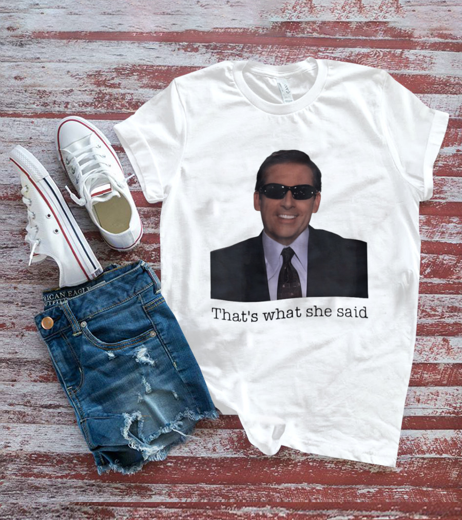 Michael Scott That's What She Said Sunglasses Suit T-Shirt