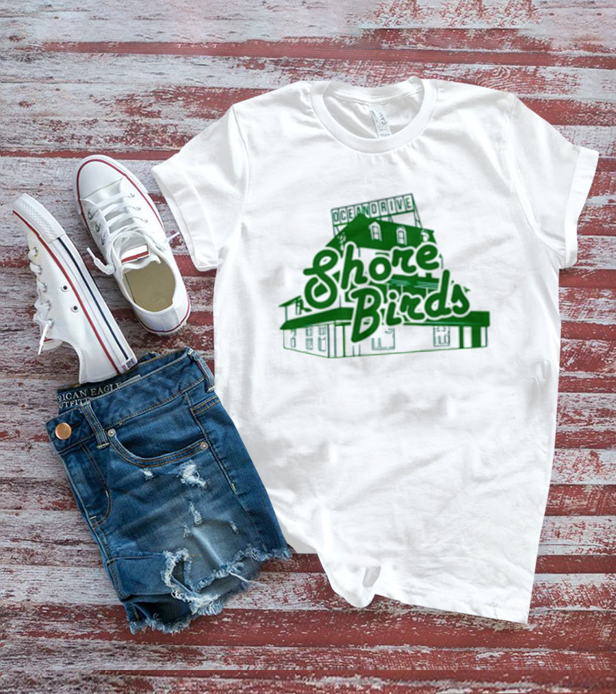 Jason Kelce Oceandrive Shore Birds Building T-Shirt
