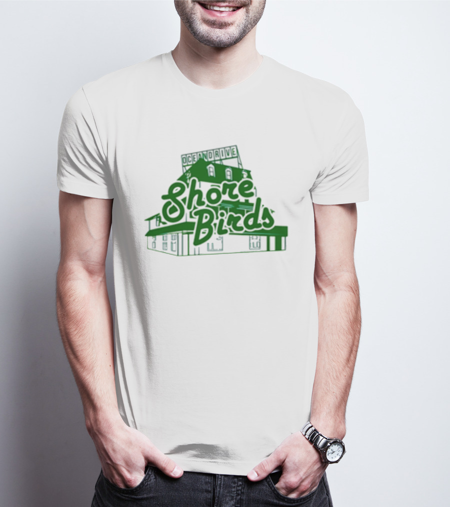 Jason Kelce Oceandrive Shore Birds Building T-Shirt