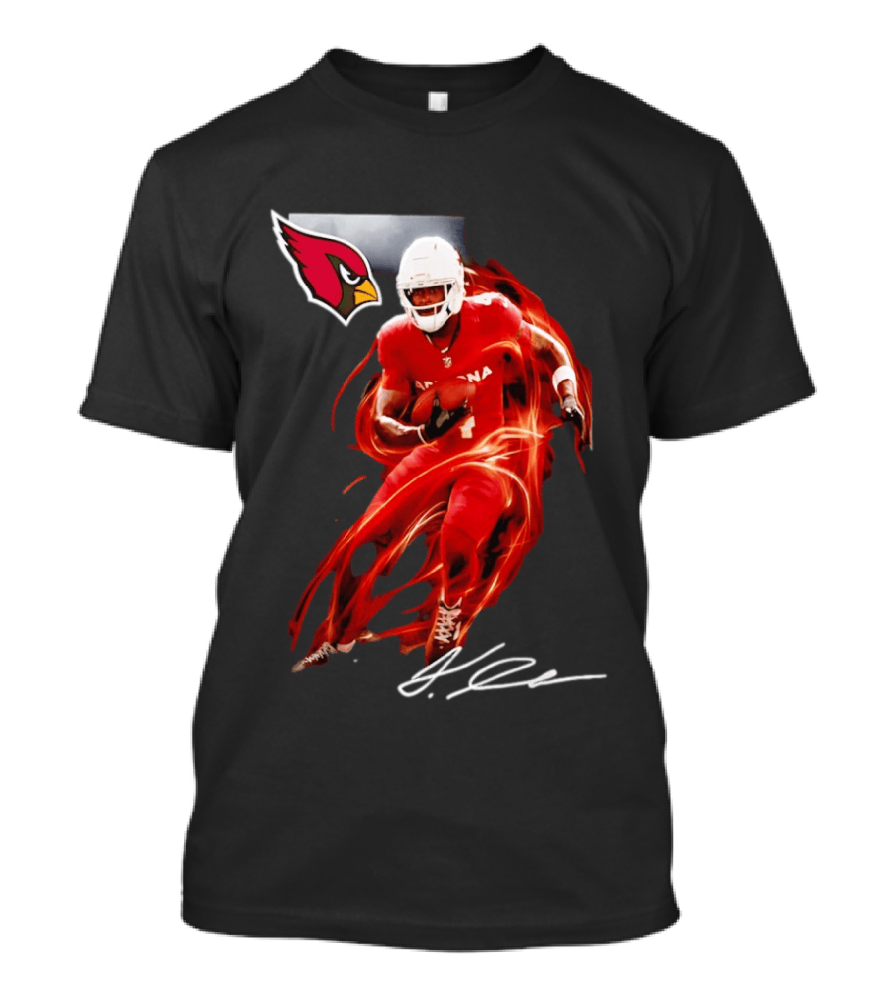 Arizona Cardinals Jeremiyah Love Legacy Rookie Football Player Signature Flame T-Shirt