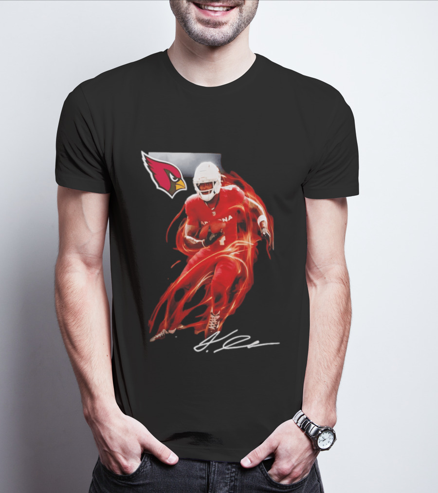 Arizona Cardinals Jeremiyah Love Legacy Rookie Football Player Signature Flame T-Shirt