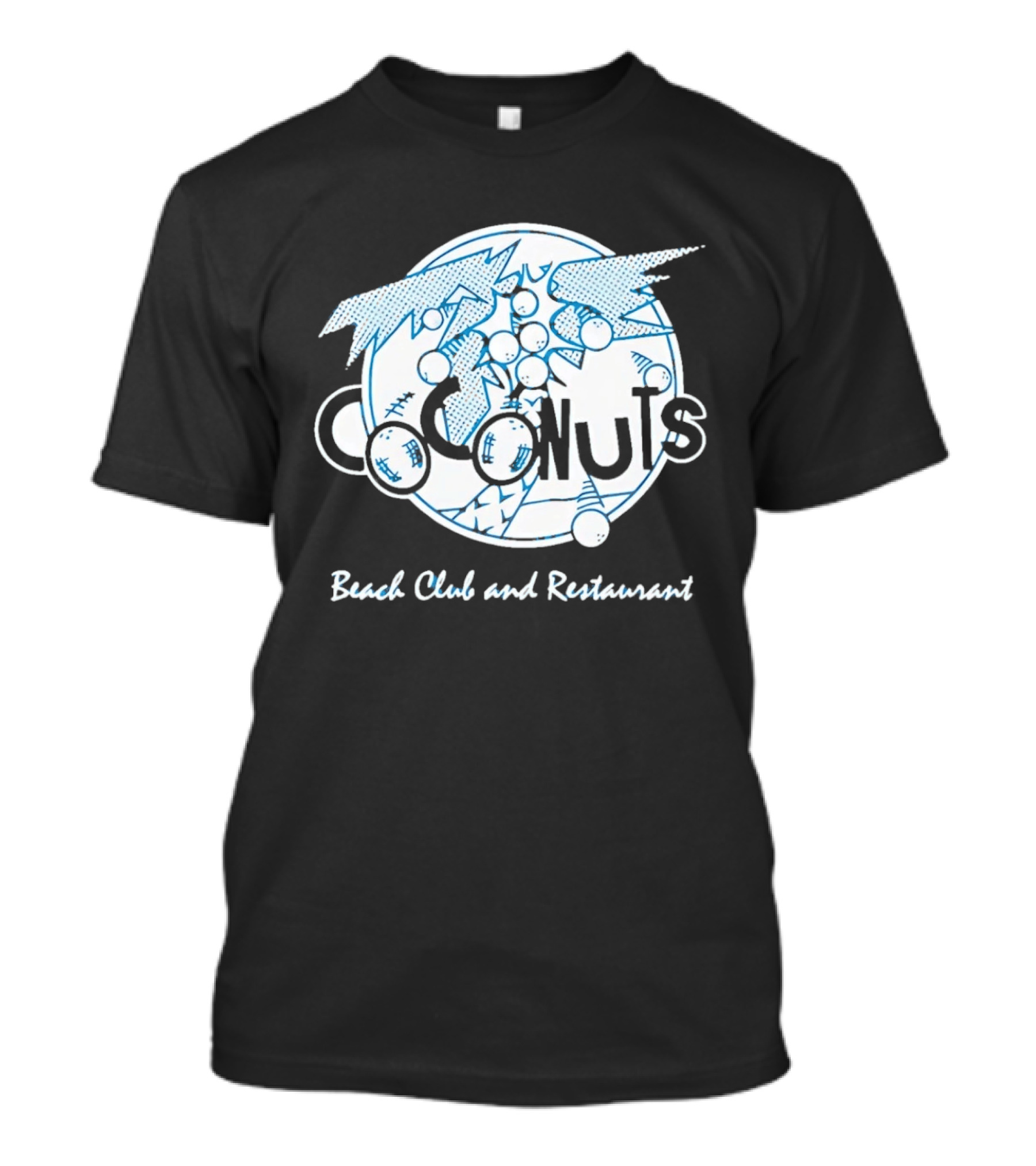 Coconuts Beach Club And Restaurant Tropical Palm Tree T-Shirt