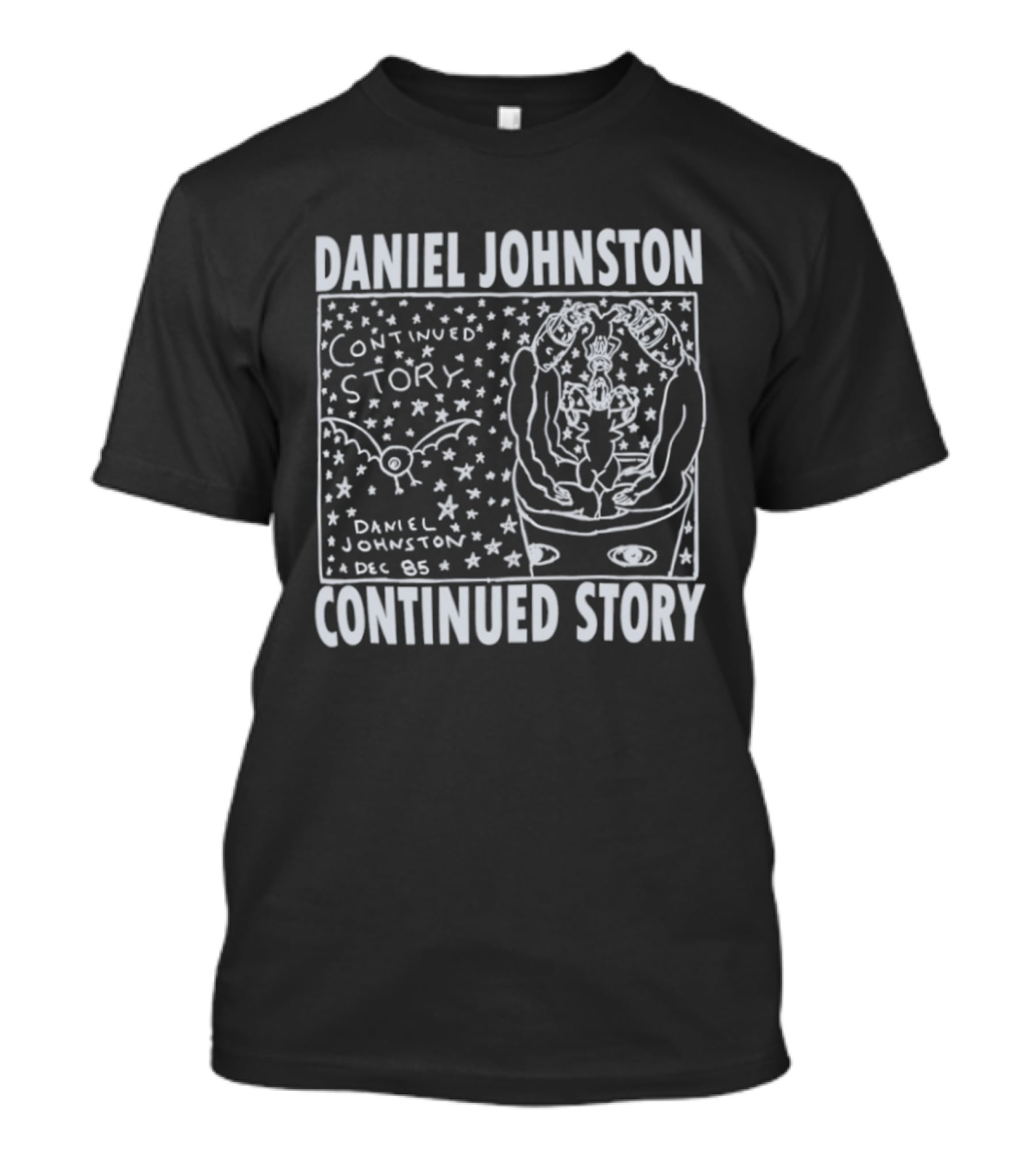 Daniel Johnston Continued Story December 1985 Starry T-Shirt