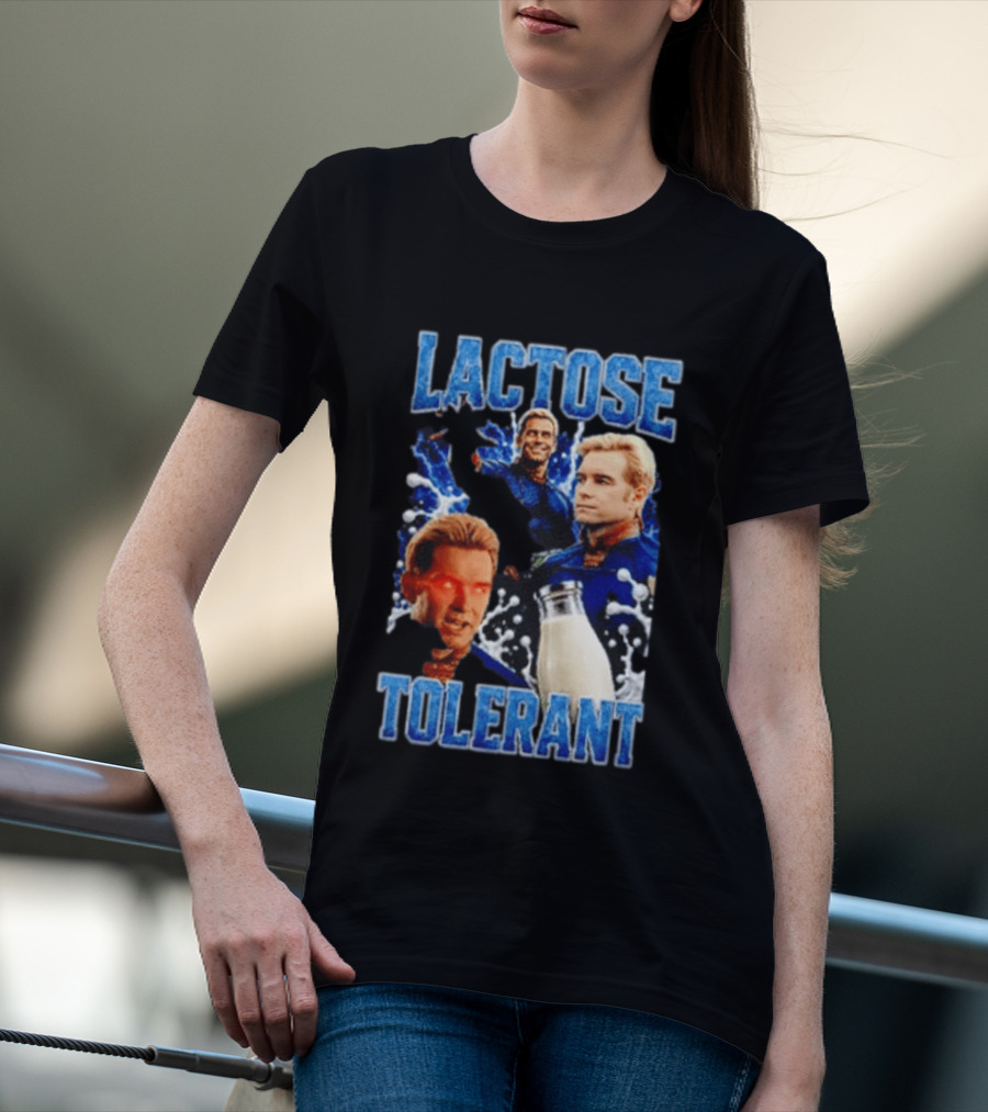 Lactose Tolerant Homelander Milk Meme T-Shirt