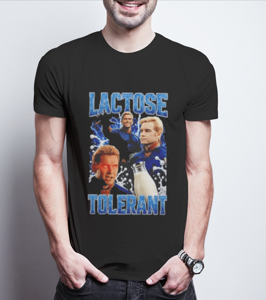 Lactose Tolerant Homelander Milk Meme T-Shirt