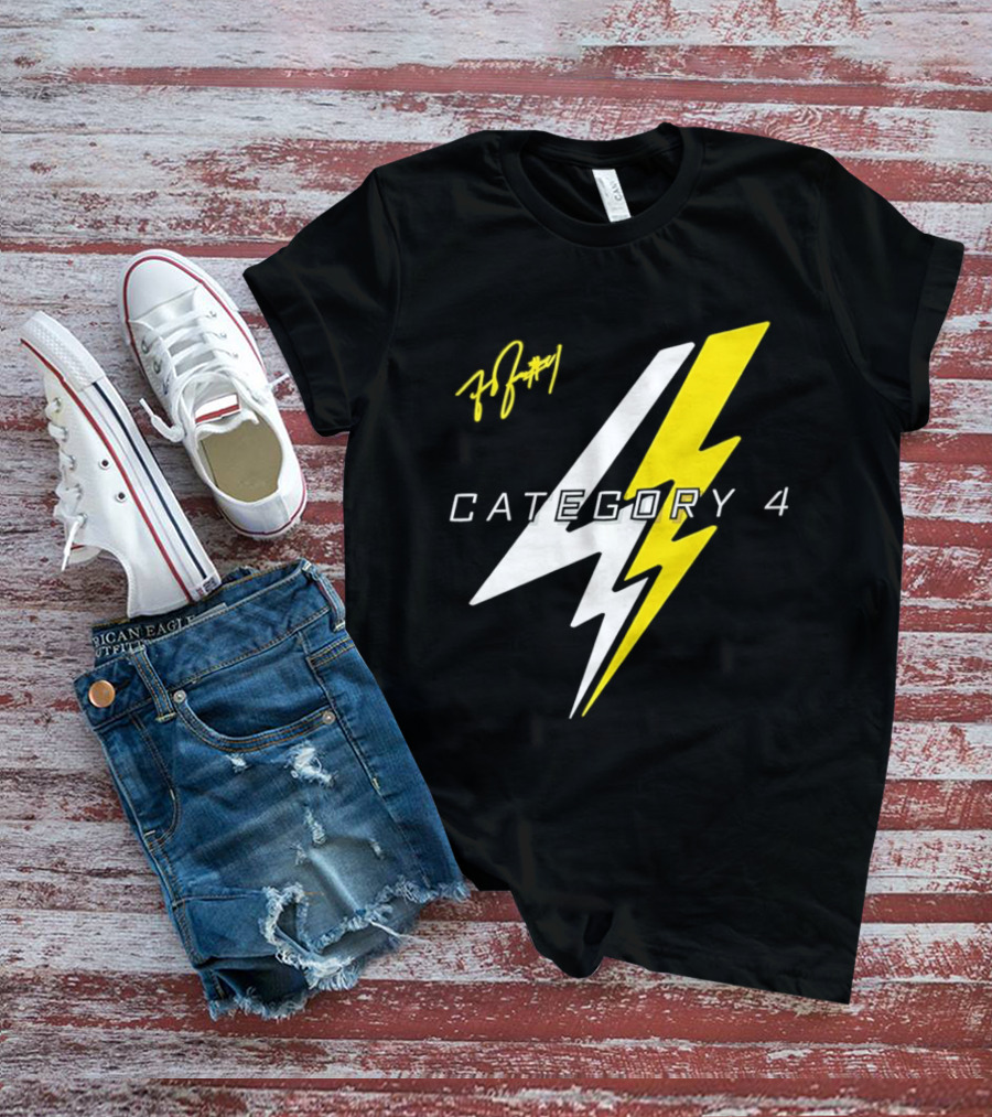 LSU Tigers Flau'jae Johnson Category 4 Lightning Bolt Signature T-Shirt