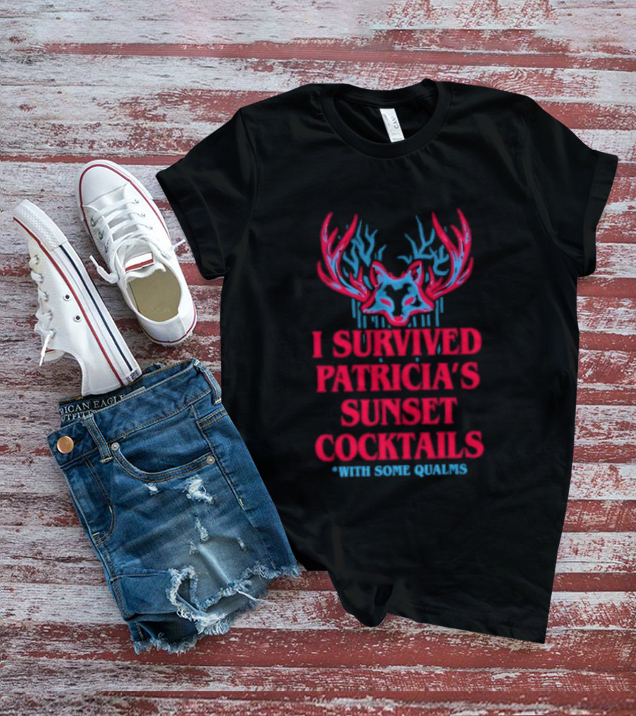 I Survived Patricia's Sunset Cocktails With Some Qualms Fox Antlers T-Shirt