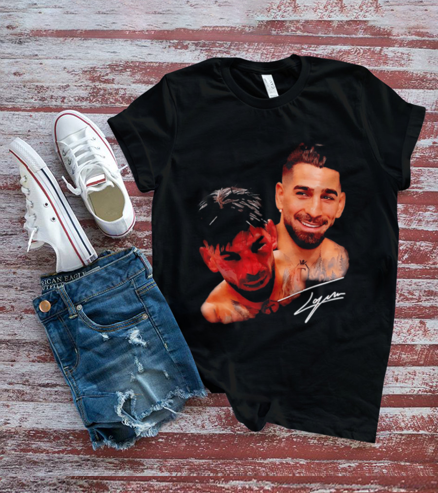 Ilia Topuria UFC Smiley Face And Bleeding Face Signature T-Shirt