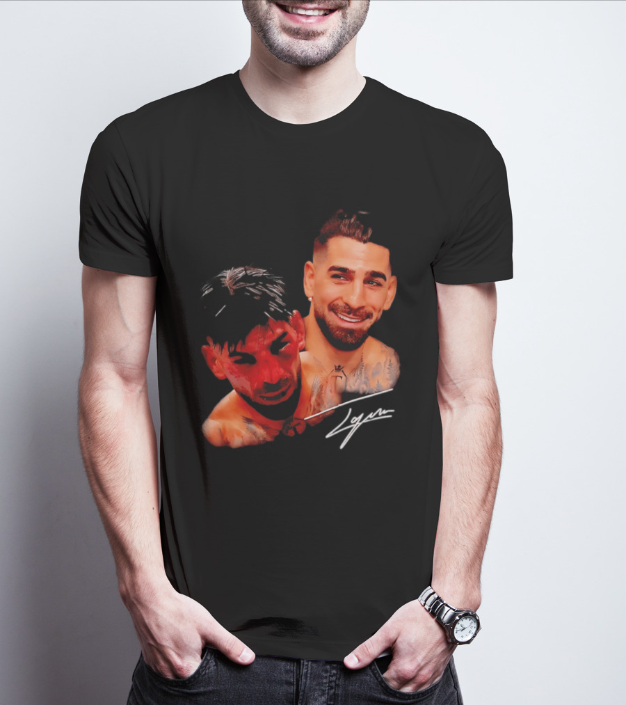 Ilia Topuria UFC Smiley Face And Bleeding Face Signature T-Shirt