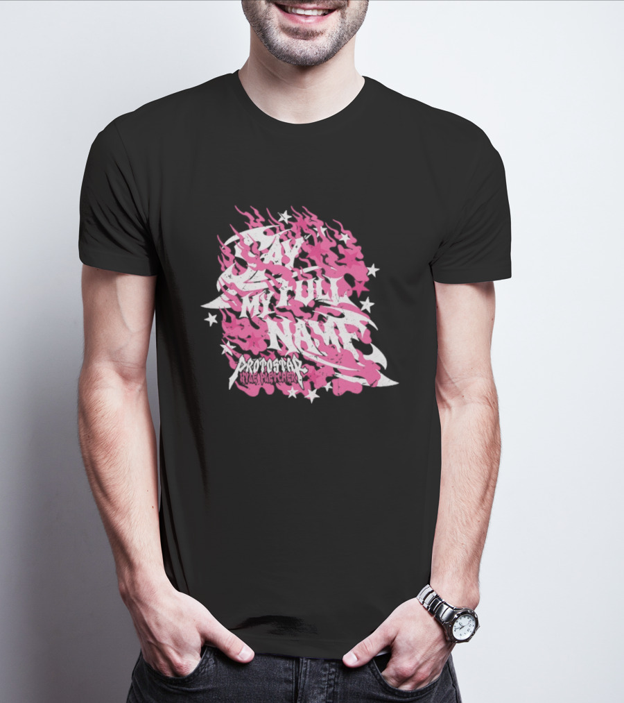 Kyle Fletcher Protostar Say My Full Name Stars And Flames T-Shirt