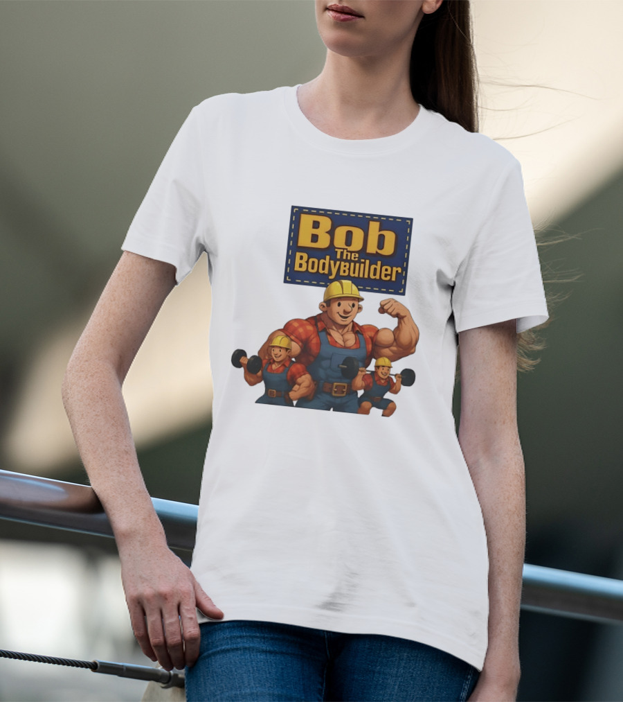 Bob The Bodybuilder Strongman Lifting Weights Movie T-Shirt