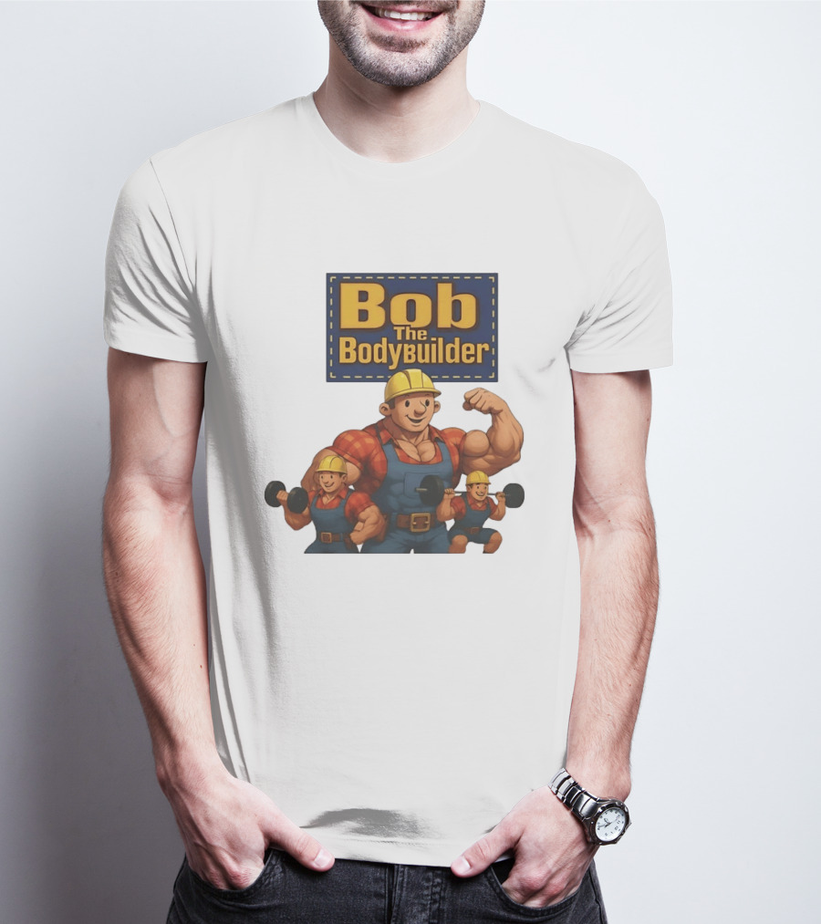 Bob The Bodybuilder Strongman Lifting Weights Movie T-Shirt