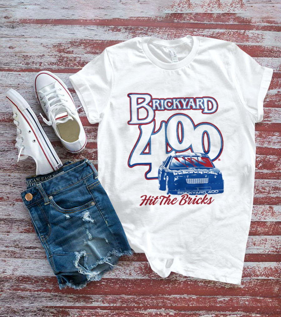 Brickyard 400 Hit The Bricks Indianapolis Motor Speedway Racing Car T-Shirt